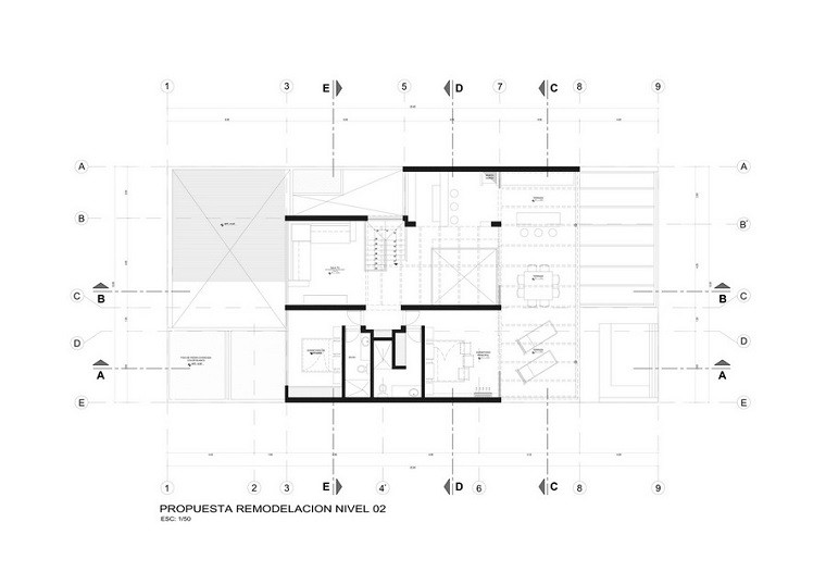 plano remodelacion nivel dos