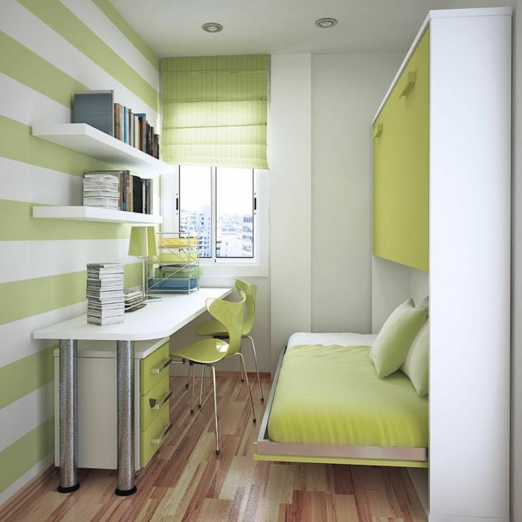rayas verde combinado mesa blanco