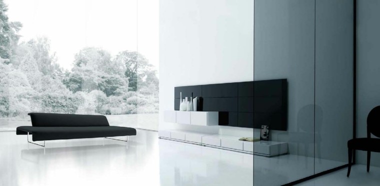 sala estar semicubierta negro