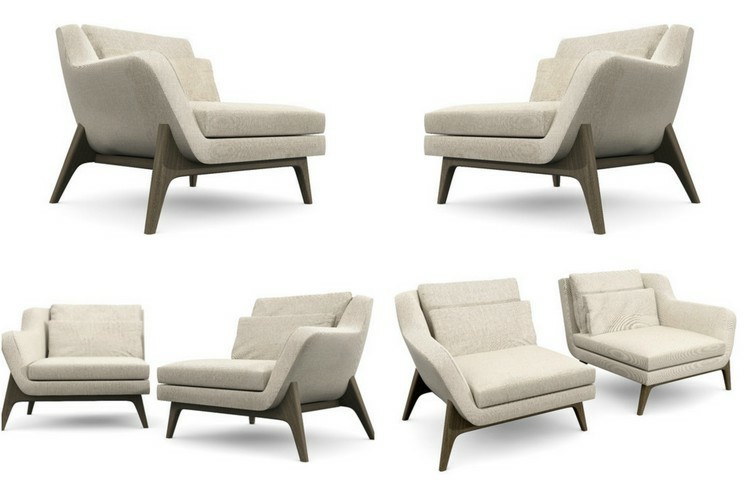 sillon estilo moderno color beige