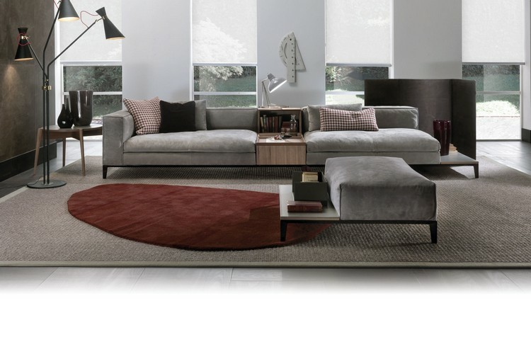 sofa terciopelo color gris paloma