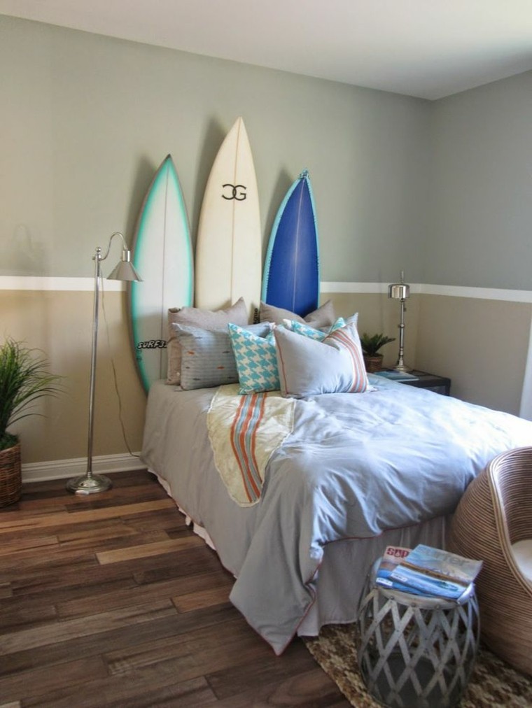 Tablas de surf, decorando con aires marinos, 50 propuestas.