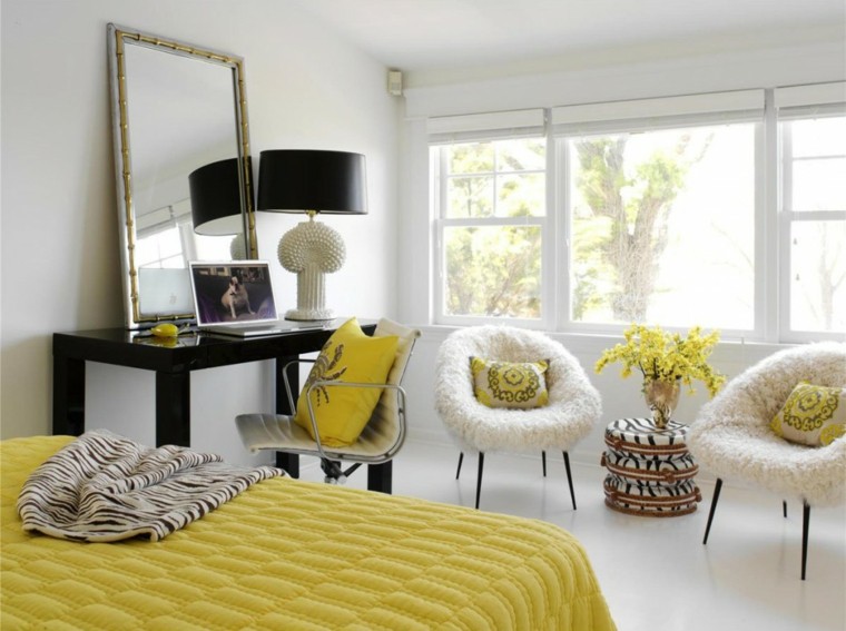 ideas para decorar una casa blanco amarillo