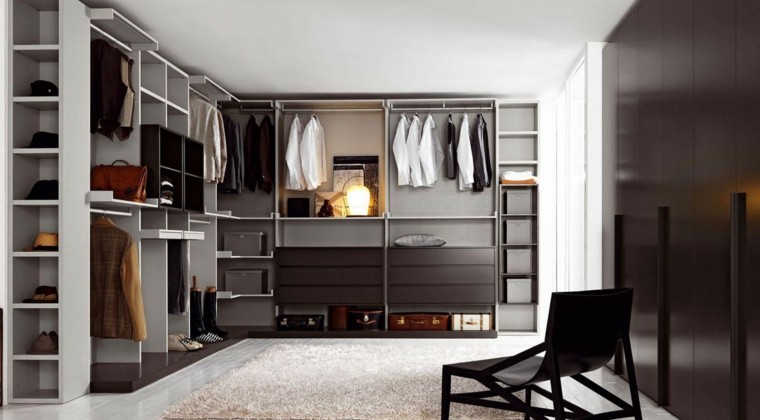 vestidor moderno cartera crema madera