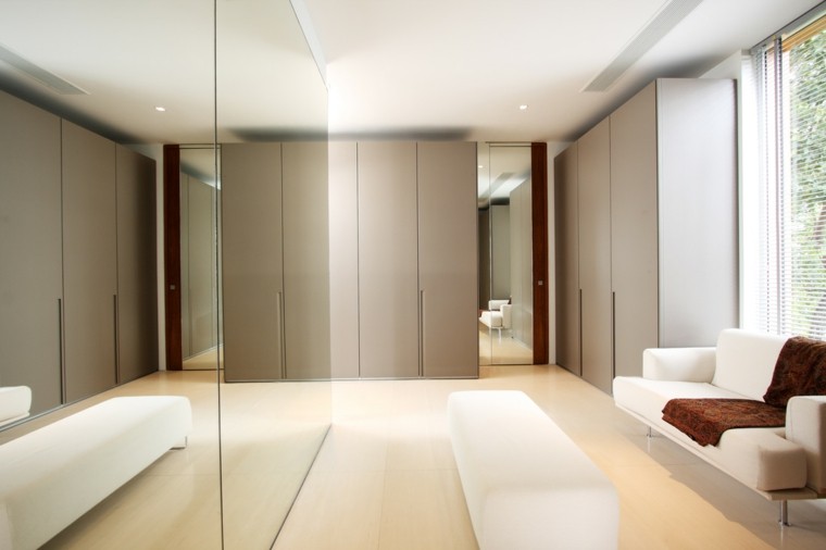 vestidor sofa espejo blanco espejo