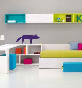 Dormitorio infantil minimalista, saca partido a tu espacio.