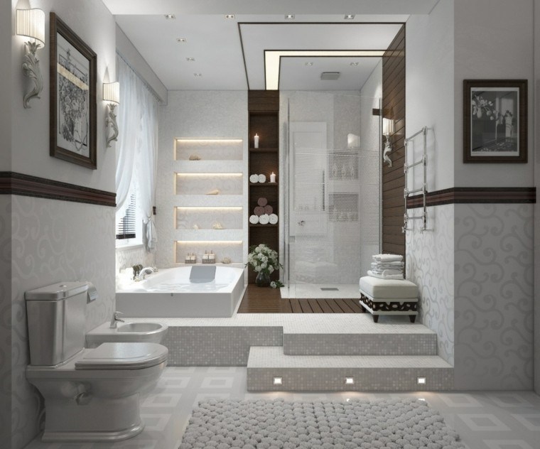 bonito diseño baño moderno ducha