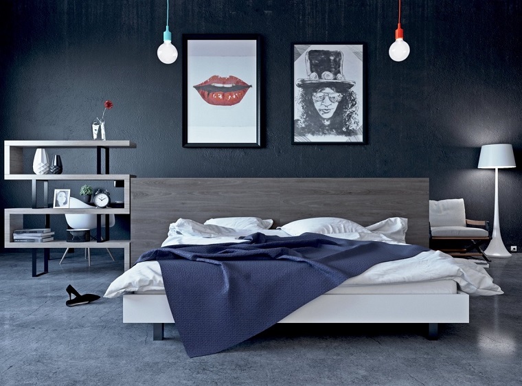 cabeceros originales cama dormitorio moderno cuadros bonitos ideas
