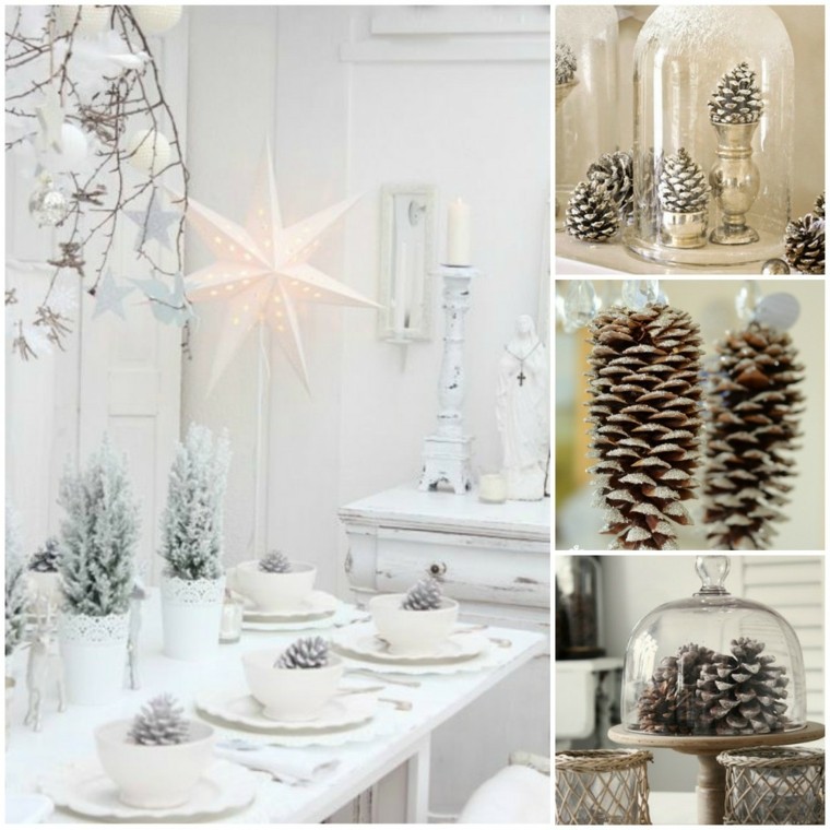 cono navidad blanco fondo estrella