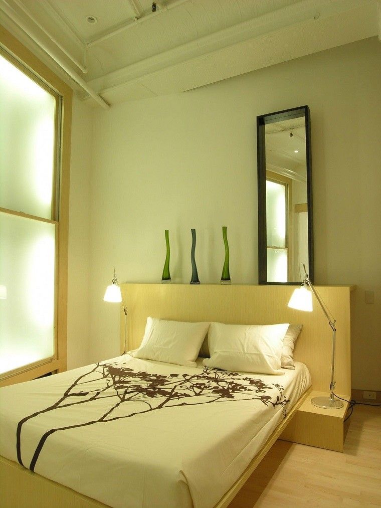 decoracion de cuartos jarrones verdes cristal dormitorio ideas