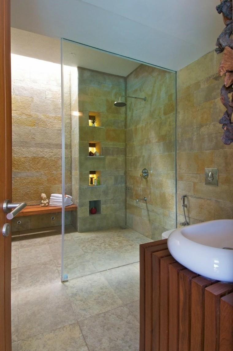 diseño baño ducha estilo moderno 