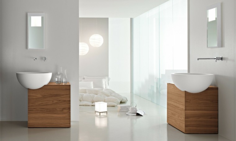 diseño baños modernos diseño lujo madera