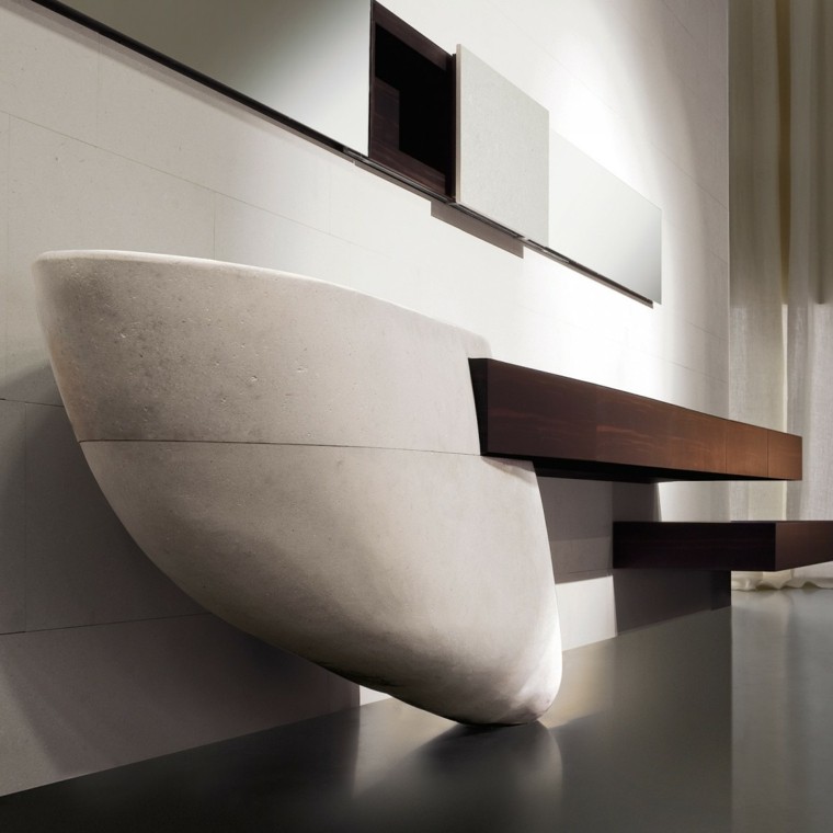 diseño baños modernos mueble futurista mobiliario