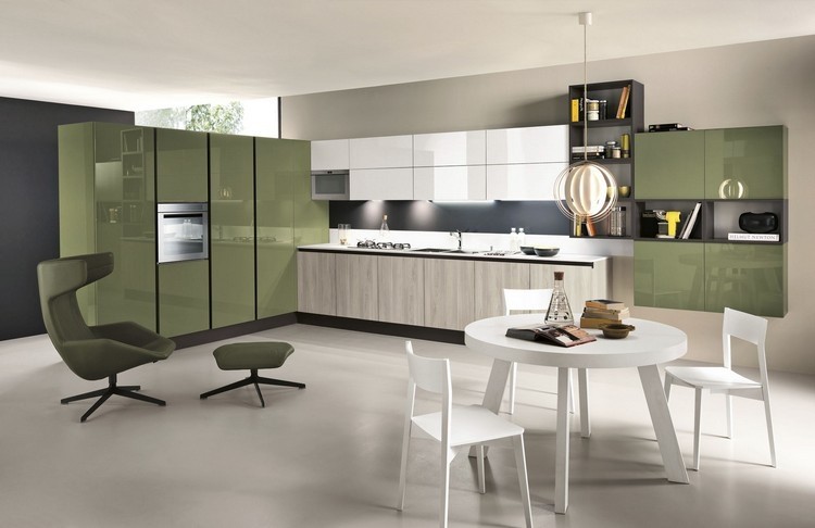 muebles de cocina color verde oliva diseño cocina muebles verde oliva