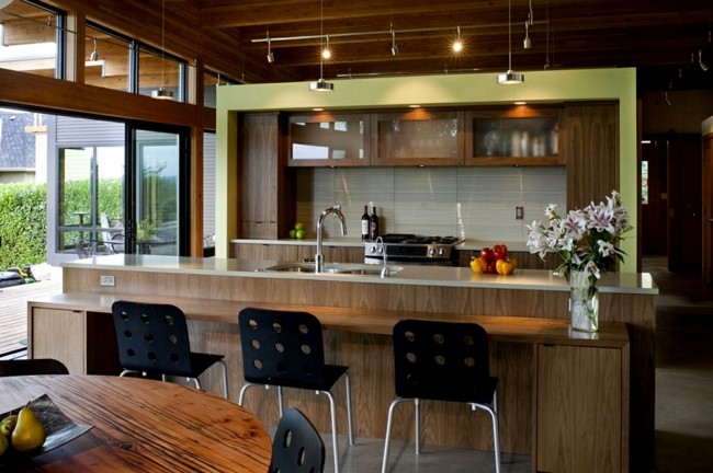 diseño cocinas modernas madera laminada