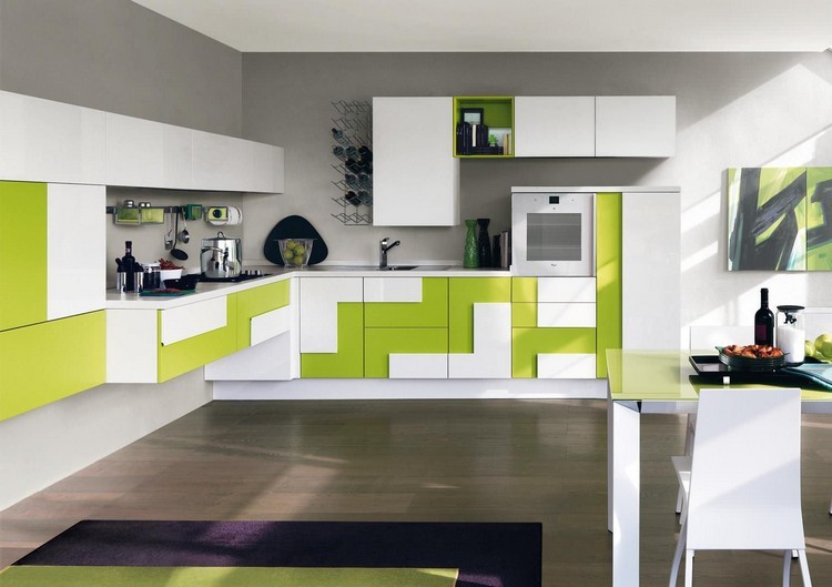 diseño de cocina en blanco y verde diseño cocina blanco y verde