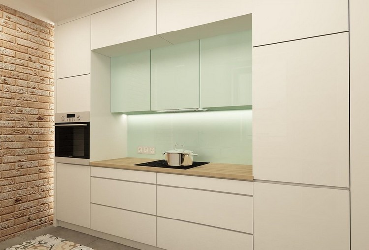 cocina moderna de estilo minimalista diseño decoracion de cocinas aguamarina palido