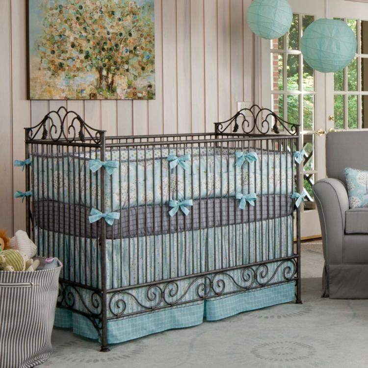 diseño habitacion bebe forja muebles cama