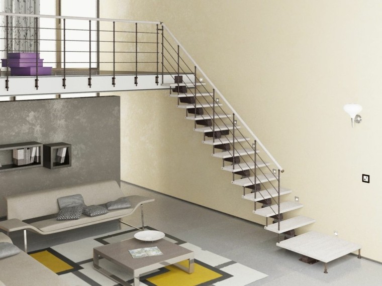diseño moderno sala ésta escalera
