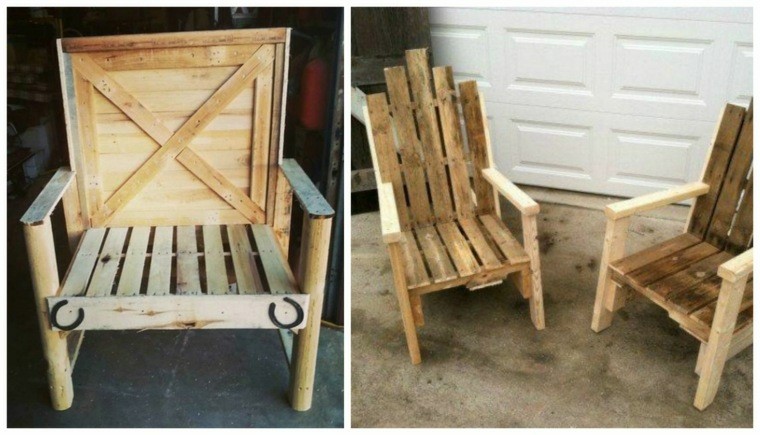 diseño sillas madera palets 