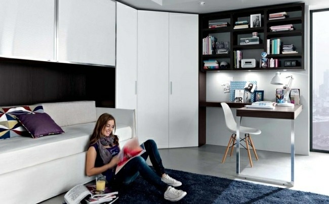 dormitorio chica joven moderna