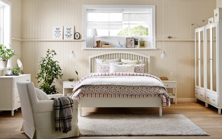 dormitorio ikea diseño color beige