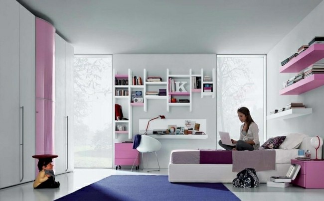 habitaciones infantiles color rosa