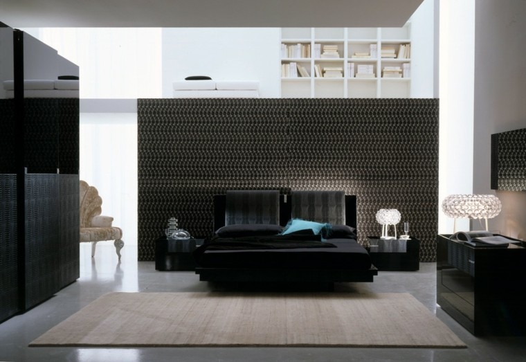 habitaciones decoracion diseño lampara silla alfombra
