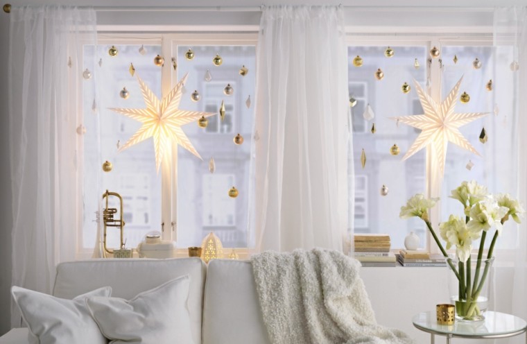 Adornos de navidad ideas  incre bles para ventanas 