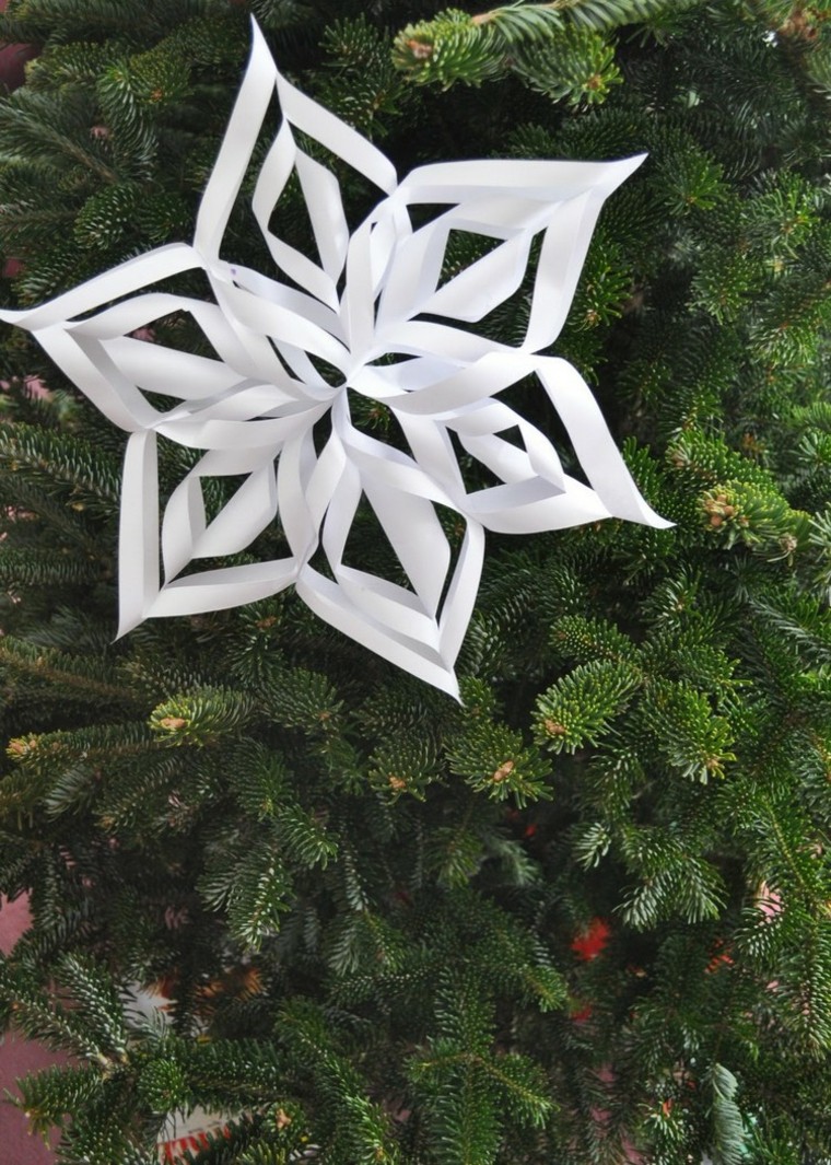 flor blanca de papel manualidades con papel faciles estrella arbol