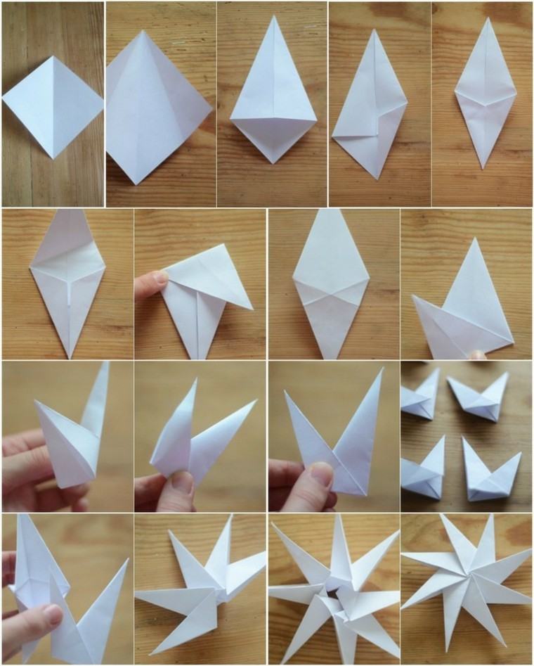 manualidades con papel faciles origami blanco