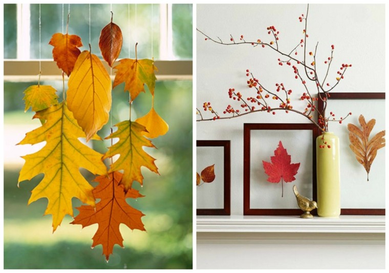 Otoño con hojas secas ideas para decorar la casa