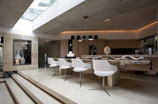 cocina mesa comedor estilo moderno