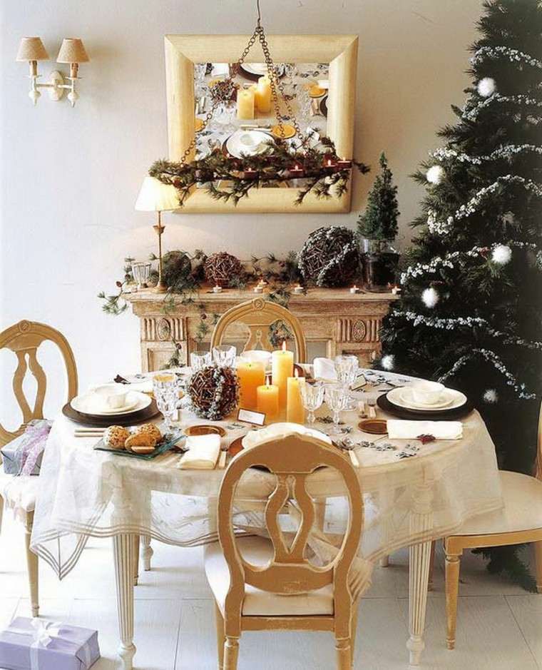 mesa comedor decoración navidad