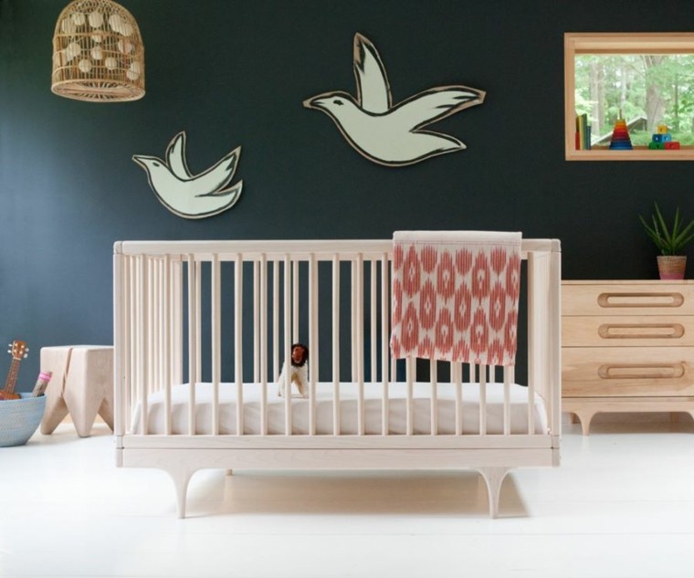mobiliario infantil cuna armario madera ideas