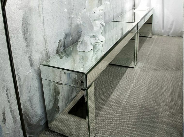 moderna alfombra atractiva escultura espejo