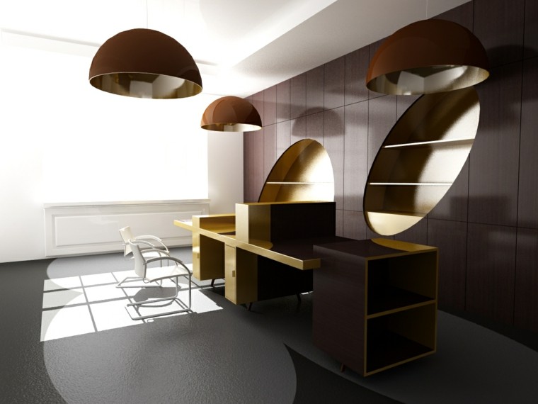 muebles oficina diseño moderno madera