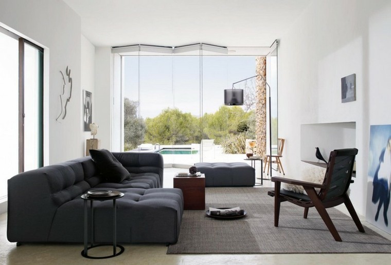 sofa diseño salon creativo espacio alfombra