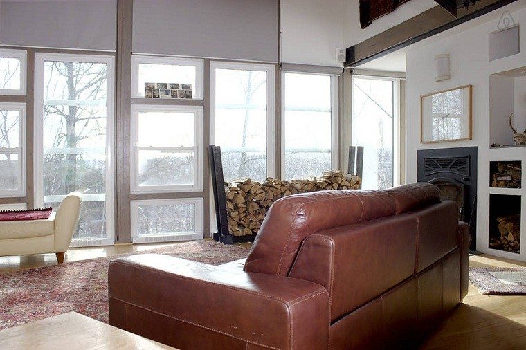 sofa salon cuero muebles decoracion