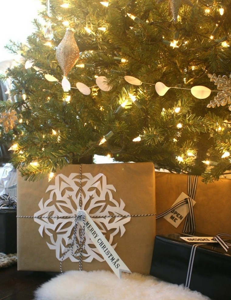 decoracion de regalos vidrios luces lazos salon regalo