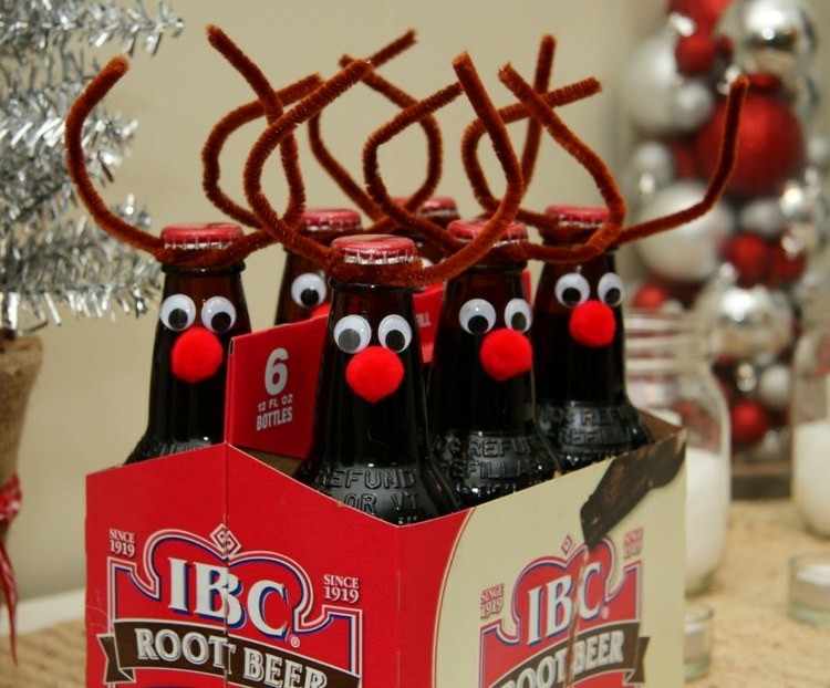 accesorios diy botellas accesorios diy navidad botellas renos cerveza