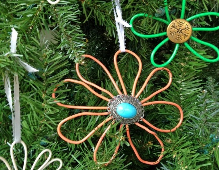flores y botones accesorios diy navidad botones reciclados nieve