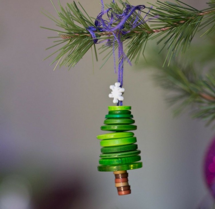 botones en verde accesorios diy navidad pino cordones verde