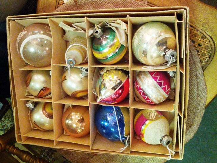 adornos bolas navidad estilo restro