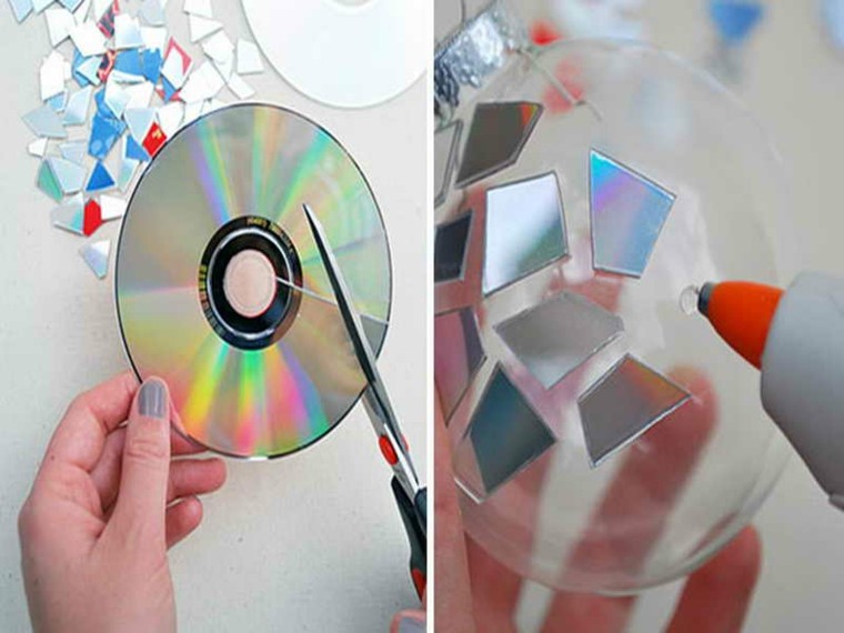 festive CD ornaments
