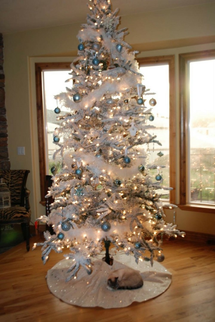arbol color blanco estilo retro