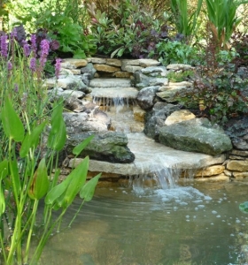 Cascadas y cataratas en el jardín - 63 ideas refrescantes