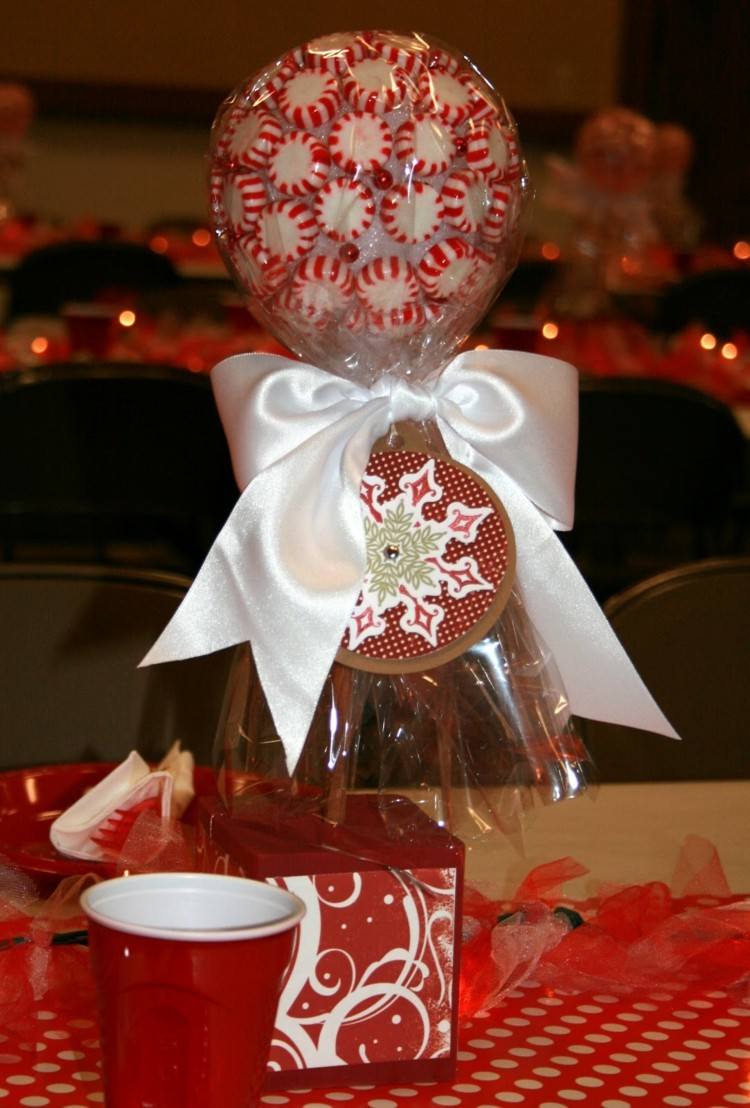 centro mesa dulces navidad caramelos