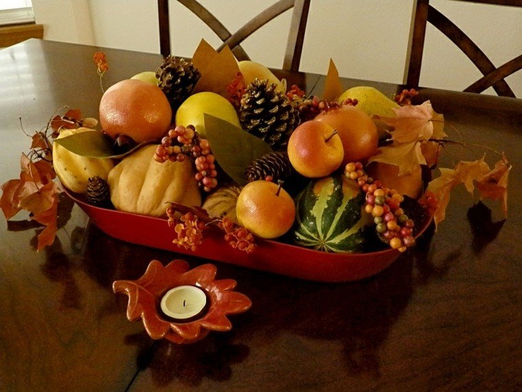 centros de mesa otoño decoracion elegante natural natural