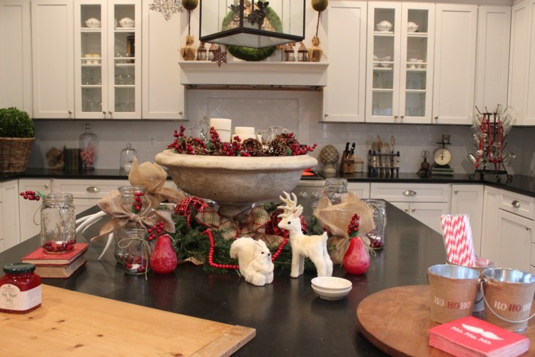 meseta oscura cocinas navidad elegante mesa meseta oscuro